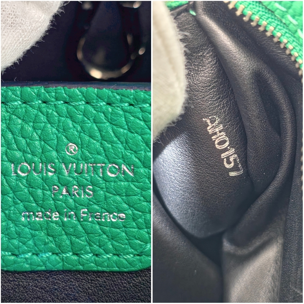✨️Authentic Louis Vuitton Capucines BB Green Leather Crossbody Bag - Picture 11 of 13